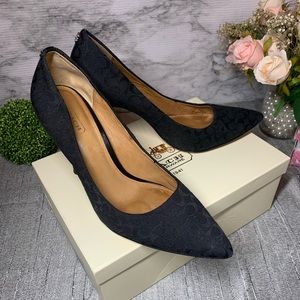 Coach Black heels size 8M